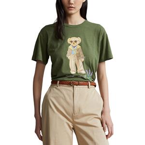 Polo ralph lauren T-shirt met korte mouwen en ronde hals, beermotief