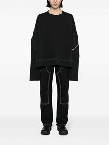 Nicolas Andreas Taralis Oversized sweater - Zwart