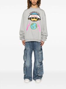 membersoftherage MEMBERS OF THE RAGE Katoenen sweater met print - Grijs