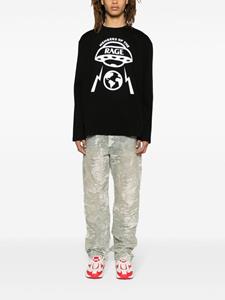 membersoftherage MEMBERS OF THE RAGE Katoenen sweater met print - Zwart