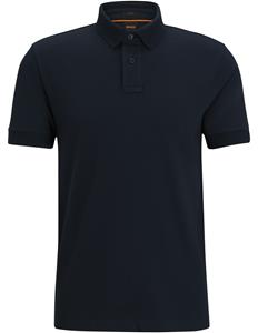 Boss Orange Slim fit poloshirt met korte knoopsluiting