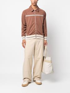 palmangels Palm Angels Sweater met gestreepte afwerking - Bruin