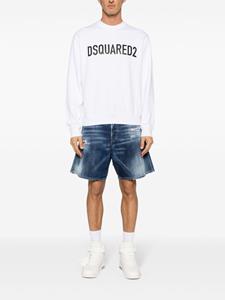 DSQUARED2 Katoenen sweater met logoprint - Wit