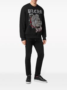 philippplein Philipp Plein Sweater verfraaid met stras - Zwart