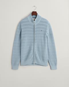 Gant Men Textured gestreept katoenen vest met ritssluiting