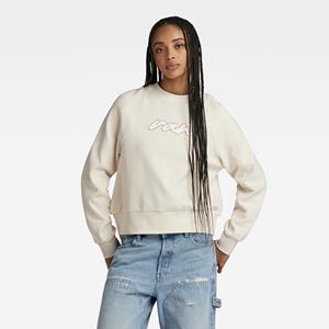 G-Star RAW Cornely RAW Dot Raglan Sweater - Beige - Dames