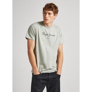 Pepe jeans Recht T-shirt met korte mouwen en logo