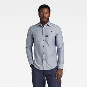 G-Star Bristum 2.0 slim shirt ls burned orange-white