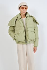 Embassy of Bricks and Logs Damen vegan Pufferjacke Harlem Moosgrün