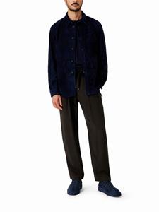 giorgioarmani Giorgio Armani Gestreepte trui met ronde hals - Blauw
