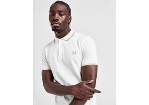 Fred Perry Twin Tipped Short Sleeve Polo Shirt Heren - White- Heren