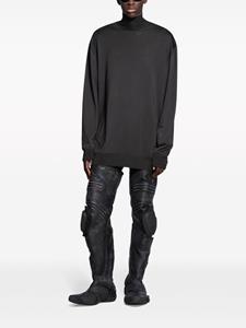 Balenciaga Oversized trui met hoge hals - Zwart