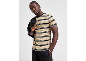 Fred Perry Stripe T-Shirt - Brown- Heren