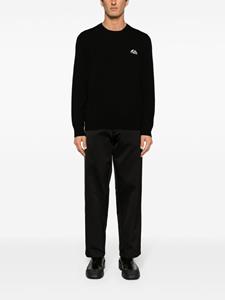 alexandermcqueen Alexander McQueen Kasjmier trui met geborduurd logo - Zwart