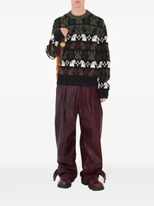 Burberry Chess trui van wolblend - Zwart