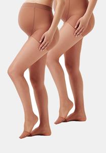 Noppies Panty 2-Pack maternity tights 20 Den - Nude