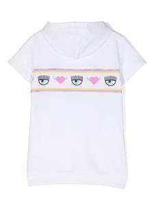 chiaraferragnikids Chiara Ferragni Kids Jurk met patroon - Wit