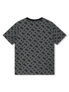 bosskidswear BOSS Kidswear T-shirt met jacquard - Zwart