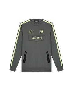 Malelions Sport Academy Sweater - Antra/Lime