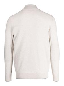 N.Peal Carnaby trui met halve rits - Beige