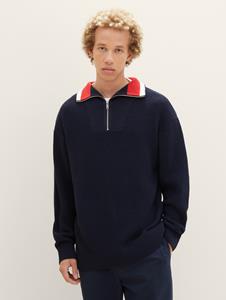 TOM TAILOR Denim Troyer, mit Kontrast-Details