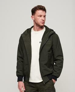 Superdry Mannen Surplus Nylon Bomberjack met Capuchon Groen