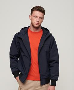 Superdry Mannen Surplus Nylon Bomberjack met Capuchon Blauw