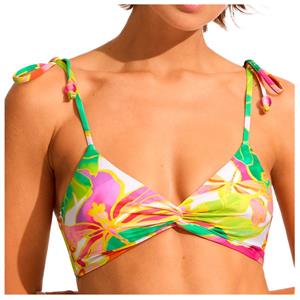 Seafolly - Women's Wonderland TwistedFront Bralette - Bikinitop, meerkleurig