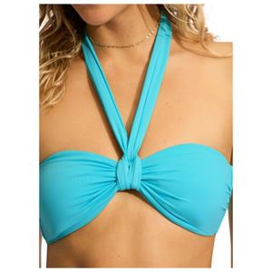 Seafolly - Women's Seafolly Collective Sash Tie Front Bandeau - Bikinitop, turkoois