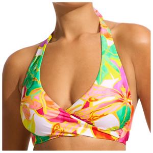 Seafolly - Women's Wonderland DD Wrap Front - Bikinitop, meerkleurig