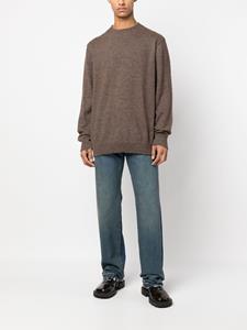 maisonmargiela Maison Margiela Trui met ronde hals van alpacablend - Bruin