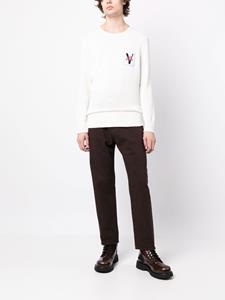 portsv Ports V Trui met logopatch - Wit
