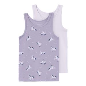 name it Tanktop 2-pack Lavendel Aura