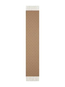 toryburch Tory Burch Classic grote sjaal met monogram - Bruin