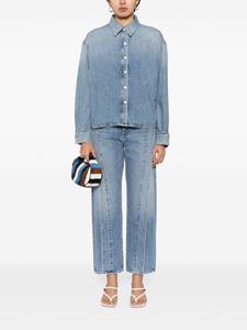 AGOLDE High waist jeans met wijde pijpen - Blauw