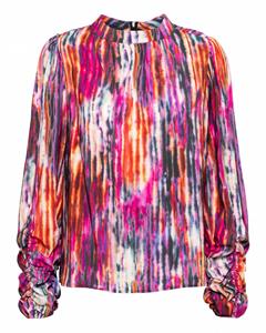 &Co Woman &co women blouse magnolia watercolor raspberry