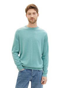 TOM TAILOR Strickpullover BASIC CREWNECK KNIT aus Baumwolle