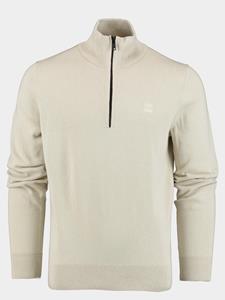 BOSS Kanobix Half Zip Pullover Ecru