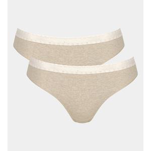 Sloggi Go ribbed dames tai 2 pack grey combination maat m 1 Stuk