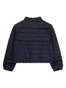 monclerenfant Moncler Enfant Gewatteerd jack met logopatch en pailletten - Blauw