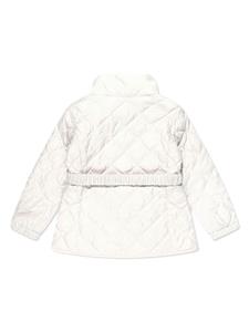 monclerenfant Moncler Enfant Gewatteerd jack met ceintuur - Wit