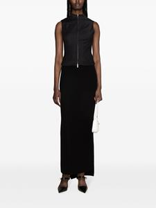 Courrèges Midi-rok van crepe - Zwart