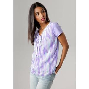Aniston SELECTED Shirtbluse, mit gedoppeltem Vorderteil und Schluppe - NEUE KOLLEKTION