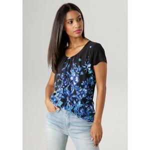 Aniston SELECTED Shirtbluse, mit Schlitz und Knopf am Ausschnitt - NEUE KOLLEKTION