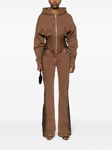 Mugler Flared jeans - Bruin