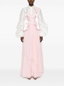 gabycharbachy Gaby Charbachy Gedrapeerde flared rok - Roze