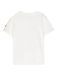 Moncler Enfant T-shirt met logoprint - Wit