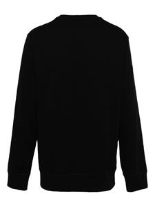 Alexander McQueen logo-embroidered cotton sweatshirt - Zwart