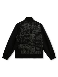 givenchykids Givenchy Kids Bomberjack met geborduurd logo - Zwart