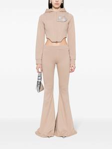 giuseppedimorabito Giuseppe Di Morabito Flared jersey broek - Beige